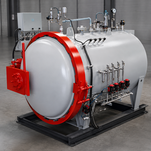 <span class=keywords><strong>Autoclave</strong></span> Composita Certificata CE per Test sui Materiali con Sistema a Vuoto e Controllo HMI Touch Screen - Product Image 1