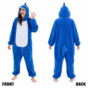 <span class=keywords><strong>Pyjama</strong></span> Kigurumi pour enfants en polaire anti-boulochage de qualité supérieure, motif animal, fermeture éclair, capuche, costume de dessin animé, cadeau d'Halloween ou de Noël - Product Image 2