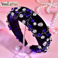YouLaPan – bandeau simple en strass pour femmes, adapté aux mariages, banquets, danses, fêtes, accessoires de cheveux à la mode, YXA267