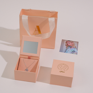 Custom Logo Jewelry Packaging Box Elegant Design Jewellery Necklace Ring Earring Gift Set Paper Packing <b>Boxes</b> Eco-friendly <b>Boxes</b> - Product Image 5