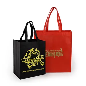 Shopping Bag Rpet Wholesale Eco-Friendly Shopping Tote From China Manufacturer Custom Logo Design Biodegradable RPET Non-Woven Bag Reusable