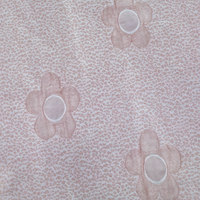 Tissu imprimé texturé floral rose pâle 100% polyester pour robe, chemisier, jupe, vêtements pour femmes, matériel de couture