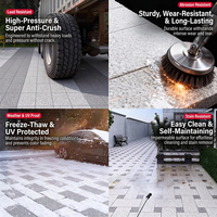 Carreaux de sol extérieurs en porcelaine mate antidérapante 600x1200mm pour cour extérieure, style villa moderne