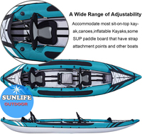 Siège de Kayak en plein air avec sac de rangement, siège de bateau de pêche, SUP gonflable avec siège de Kayak, siège de canoë, offre spéciale 2023