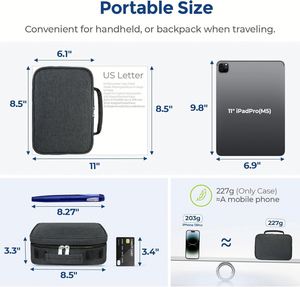 Étui de transport isotherme pour insuline, approuvé par la TSA, pour 8 stylos à insuline et fournitures diabétiques, avec poignée portable pour les voyageurs diabétiques - Product Image 2