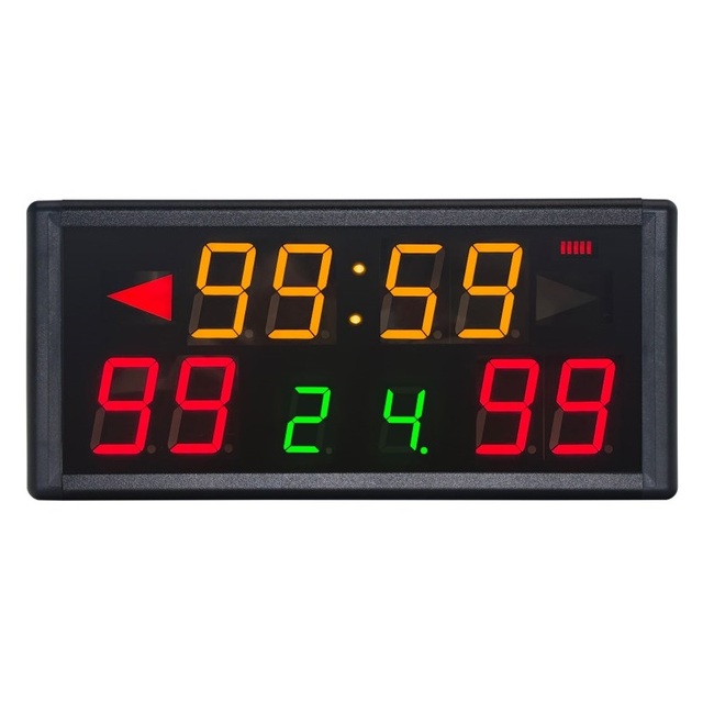 High Quality Remote Control Digital Scoreboard for Basketball with Electronic Countdown Timer & 24s Shot Clock Display