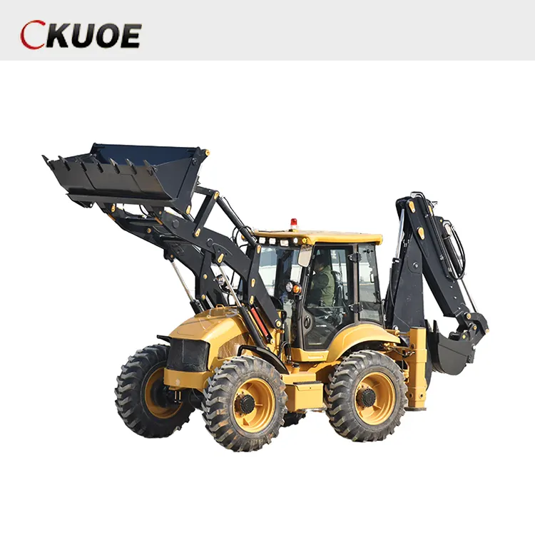 Hot Sale Top Brand Wheel Loader Earth Moving Machinery New 4x4 Chinese Tractor Front Backhoe Loader