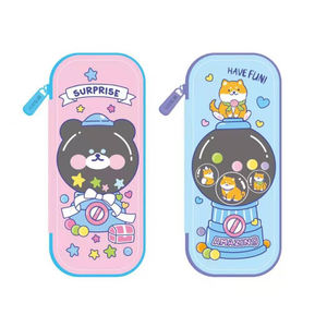 Cartoon Pattern Eva Zipper <b>Pencil</b> case School Student Children Storage Stationery Bag <b>Pencil</b> Box - Product Image 1