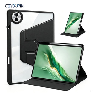Capa Rotativa para Honor Pad <span class=keywords><strong>10</strong></span> / <span class=keywords><strong>Tablet</strong></span> <span class=keywords><strong>10</strong></span> de 12,1 Polegadas 2025 com Suporte para Lápis, Capa Dura Transparente 360 °   Capa de Suporte Rotativa - Product Image 1