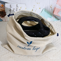 Emballage écologique en tissu naturel, jute, toile de jute, coton mousseline, sac d'emballage