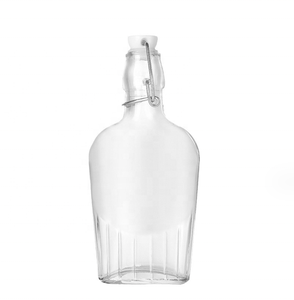 240ml 480ml 8 Pack/Lot 8.5 Oz Extrait de <span class=keywords><strong>vanille</strong></span> Bouteilles en verre vides avec couvercle pivotant pour liquides Whisky Liqueur Vin Vodka <span class=keywords><strong>Rhum</strong></span> - Product Image 1