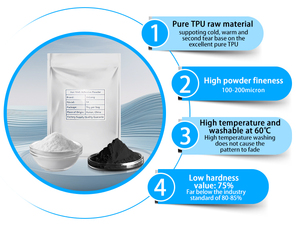 Chất lượng cao 1kg mỗi túi TPU dtf chuyển bột độ đàn hồi cao trắng đen nóng chảy dtf bột TPU mềm bột - Product Image 2