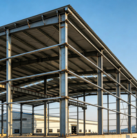 Atelier en structure métallique préfabriquée sans boulons, résistant à la corrosion, en acier léger, pour l'industrie lourde