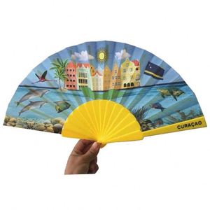 Éventails pliants décoratifs en plastique, design personnalisé, style espagnol, portables, pour mariages - Vente chaude promotionnelle - Product Image 2