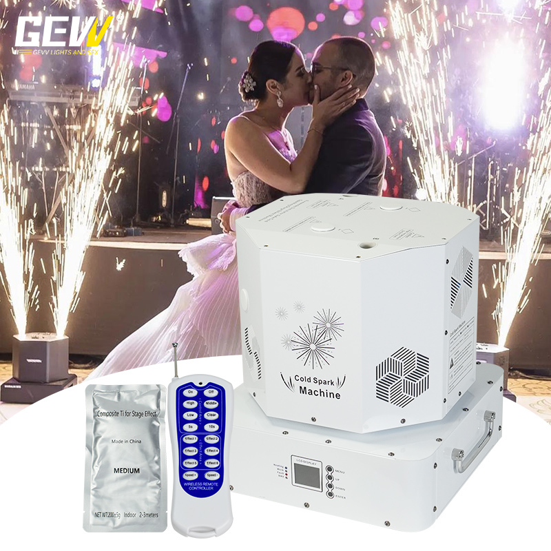 White Cold Spark Machine Dual Head
