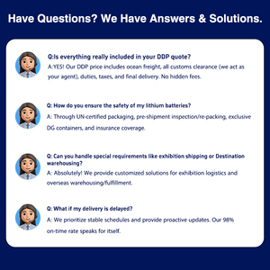 Spedizione Marittima di Batterie al Litio dalla Cina agli USA: Servizio DDP Porta a Porta con Sdoganamento e Tasse Pagate - Product Image 6