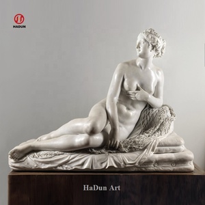 Pauline Bonaparte classique en marbre blanc de taille réelle comme Sculpture de statue de Vénus Virtics - Product Image 4