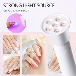 Lampe à LED miniature pour ongles, USB Type-C, portable, lumière UV pour le durcissement de la résine blanche, petit outil de séchage pour vernis gel, manucure - Product Image 3