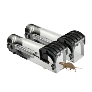 Mouse Control Intérieur Jardin No Kill Humane Mice Trap Multi Catcher Plastic Rats Catch Box