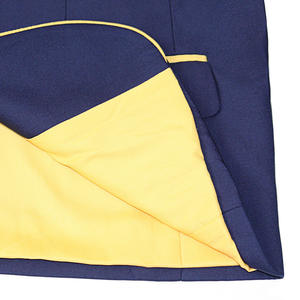 Custom logo Embroidery International <strong>School</strong> Uniform Formal Suit for Students <strong>Navy</strong> <strong>Blue</strong> blazer <strong>School</strong> Uniform - Product Image 3