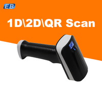 Escáner de Código de Barras Inalámbrico 2D HBS-100B, Lector de Códigos QR, Escaneo de Pantalla Móvil para Punto de Venta Minorista, Logística de Almacén