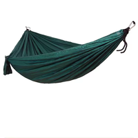Hamacs portables doubles simples avec 2 sangles d'arbre pour la randonnée, le sac à dos, la chasse, la plage et le camping.