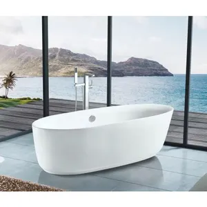 Großhandel Handelsmarke heißer Verkauf hochwertige freistehende Mode Badewanne moderne Luxus Kunst Bäder oval für Badezimmer