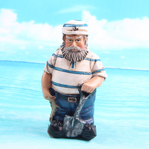 Decorazione creativa da tavolo per la casa con decorazione personalizzata in resina <span class=keywords><strong>Navy</strong></span> capitan Sailor 3D scultura decorazione - Product Image 6