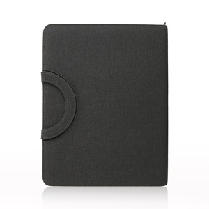 Portefeuille de charge sans fil en cuir Saffiano de luxe 10000 mAh avec charge rapide <span class=keywords><strong>Qi</strong></span>, USB 3.0 et logo personnalisé – Organisateur professionnel - Product Image 3