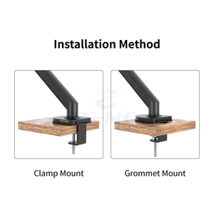 Zeno hai phương pháp cài đặt linh hoạt màn hình cánh tay cho máy tính bàn gắn màn hình PC hỗ trợ màn hình máy tính để bàn đứng DS200 - Product Image 4