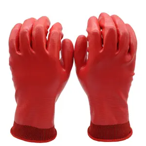 Guantes impermeables recubiertos de nitrilo, para el cuidado de mascotas