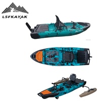 Nouveau Kayak Modulaire 2025 de 2,8 à 2,75 Mètres avec Hélice Détachable et Pédales, Bateau de Pêche pour Une Personne en HDPE