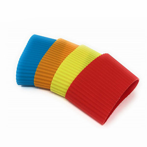 Custom Silicone Cup Sleeve Heat Resistant <b>Coffee</b> Cup Protective Sleeve Nonslip <b>Glass</b> Bottle <b>Mug</b> Protector Cover for Home Travel - Product Image 3