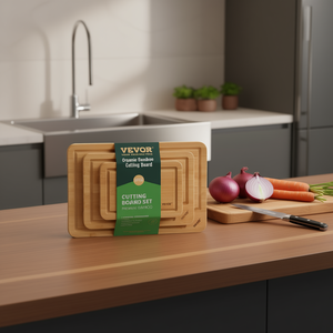    Juego de 3 Tablas de Cortar de Bambú Orgánico, Utensilio de Cocina Ecológico con Asa Integrada para una Preparación de Alimentos Práctica - Product Image 2