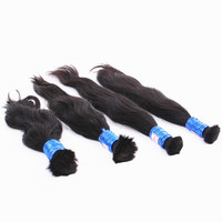Fabriqué en Inde Vente en gros Cheveux humains vierges bruts Tressage de cheveux indiens en vrac