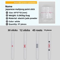 Bâton de comptage et de notation pliable multicolore de haute qualité pour jetons de Mahjong américain - Durable et idéal pour le divertissement
