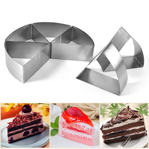 Wholesale 6-Piece Dessert Ring Triangle Cookie Cutter Stainless Steel <b>Cake</b> Mousse <b>Mold</b> for Salads Pastries Baking - Product Image 4