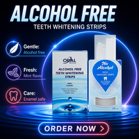 Marque privée personnalisée propre logo produits de blanchiment des dents dentaires bande de blanchiment brillant des dents bandes de blanchiment des dents