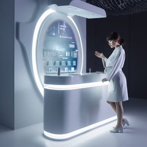 Vẻ đẹp cửa hàng mỹ phẩm kệ giá chăm sóc da bán lẻ hiển thị giá - Product Image 2