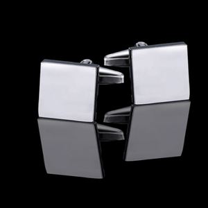 男性用ゴールドブラックシルバーツイストカフスボタン中空モデルスリーブネイルギフト用 - Product Image 3