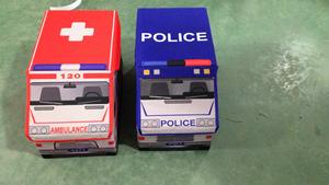 Coffre à jouets pour voiture de <span class=keywords><strong>police</strong></span>-Panier de rangement/organisateur pliable pour ranger des livres et des jouets Utilisation fonctionnelle pour les chaussures - Product Image 3