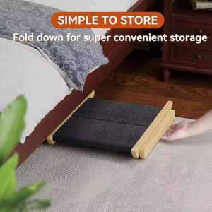 <span class=keywords><strong>Rampe</strong></span> pour animaux de compagnie en bois massif et bambou, carrée, moderne, personnalisable, escalier continu pour chien, <span class=keywords><strong>amovible</strong></span>, lavable, utilisable en intérieur/extérieur, pliable, cadeau - Product Image 4