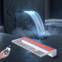 Cascade de piscine intérieure en ABS, cascade d'eau artificielle murale pour piscine, chute d'eau