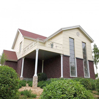 Maison villa préfabriquée de luxe avec construction légère à ossature en acier