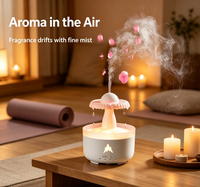 Diffuseur d'arômes en cascade à effet pluie, humidificateur ultrasonique avec veilleuse LED, pour la maison et le bureau, livraison directe d'usine