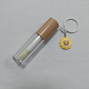 6ml clair rose blanc noir mignon vide rond brillant à lèvres Tubes conteneurs avec baguettes et porte-clés pour boîte d'emballage cosmétique - Product Image 3