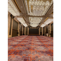 Fournisseur de Foshan, tapis d'hôtel 80% laine 20% nylon, tapis rouge, tapis mural en laine, luxe
