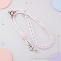 Lanière tressée de 7 mm d'épaisseur, utilisable en bandoulière, autour du cou et au poignet, design coloré personnalisé, protection sécurisée, lanière tissée durable pour téléphone