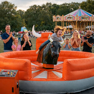 야외 성인용 전동 인플레이터블 로데오 라이딩 인플레이터블 메카니컬 불 카우보이 로데오 라이드 메카니컬 불 - Product Image 1