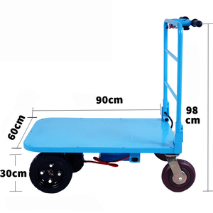 Multi <strong>Function</strong> Electric <strong>Hand</strong> Push Loading Weight Cargo Warehouse Cart Foldable Platform Flatbed Electric <strong>Hand</strong> <strong>Trolley</strong> - Product Image 3